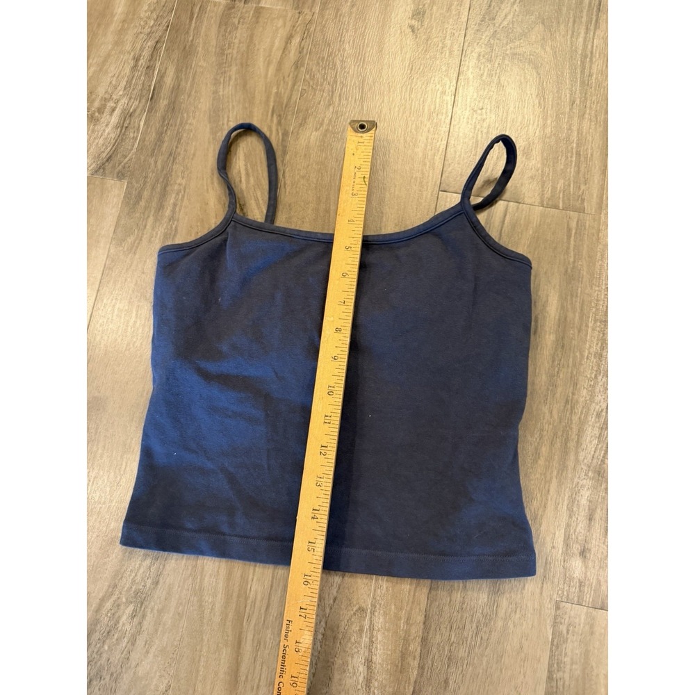 Los Angeles AMERICAN APPAREL Black spaghetti strap Tank Made In USA Small - Picture 2 of 6